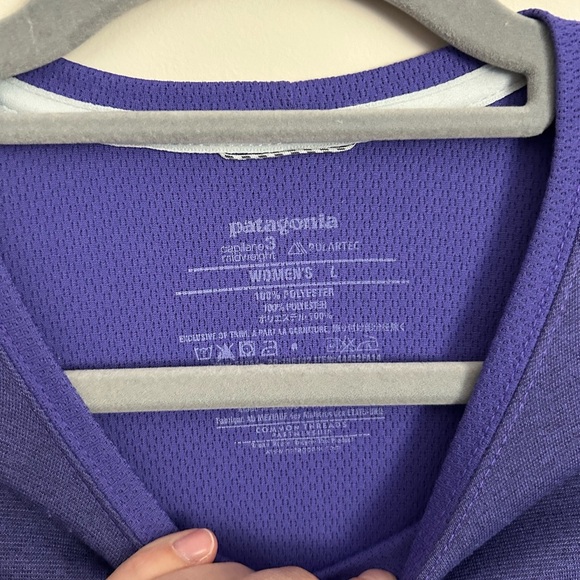 Patagonia Capilene 3 Purple Long Sleeve Size Large - Picture 4 of 5